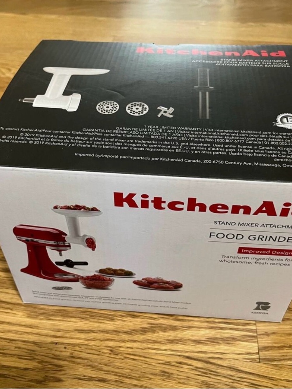 KitchenAid KSMFGA Food Grinder Attachment Stand Mixer New Open Box